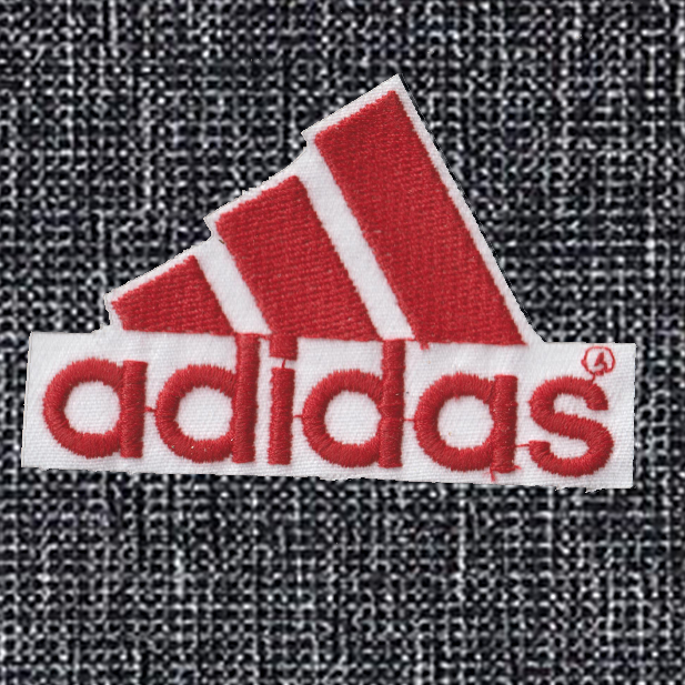 Patch Toppa Replica Marchio ADIDAS GRANDE Ricamata Termoadesiva o da Cucire 5 X 8 CM