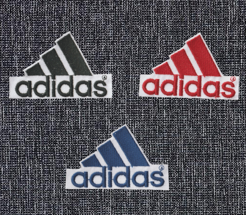 Patch Toppa Replica Marchio ADIDAS GRANDE Ricamata Termoadesiva o da Cucire 5 X 8 CM