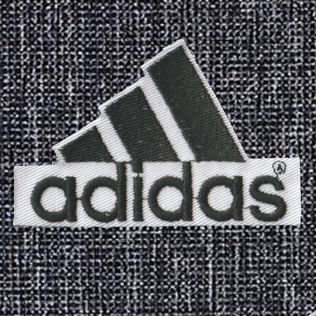 Patch Toppa Replica Marchio ADIDAS GRANDE Ricamata Termoadesiva o da Cucire 5 X 8 CM